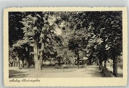 Amberg Oberpfalz Amberg Studentenplatz ungelaufen ca. 1920 / Amberg /Amberg Stadtkreis