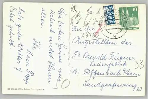 Amberg Oberpfalz Amberg  x 1950 / Amberg /Amberg Stadtkreis