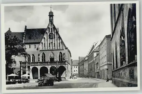 Amberg Oberpfalz Amberg Rathaus ungelaufen ca. 1955 / Amberg /Amberg Stadtkreis