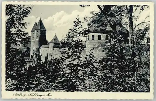 Amberg Oberpfalz Amberg Nabburger Tor ungelaufen ca. 1930 / Amberg /Amberg Stadtkreis
