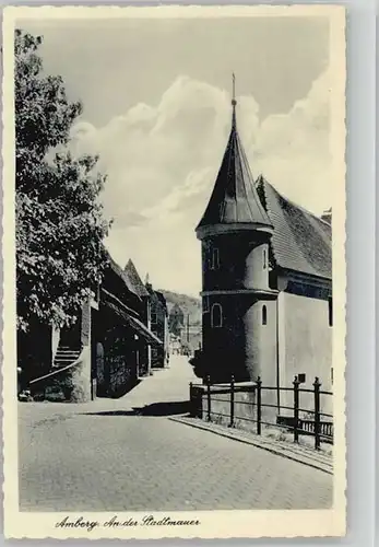 Amberg Oberpfalz Amberg Stadtmauer ungelaufen ca. 1930 / Amberg /Amberg Stadtkreis