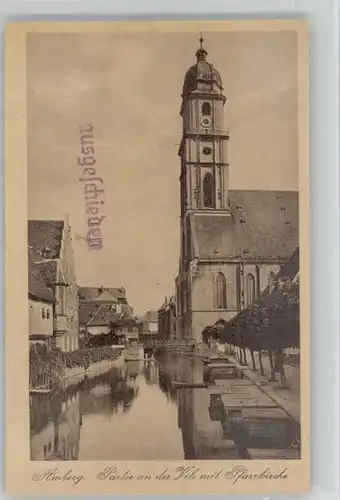 Amberg Oberpfalz Amberg Vils  ungelaufen ca. 1920 / Amberg /Amberg Stadtkreis