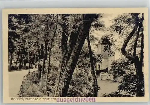 Amberg Oberpfalz Amberg Ziegeltor ungelaufen ca. 1920 / Amberg /Amberg Stadtkreis