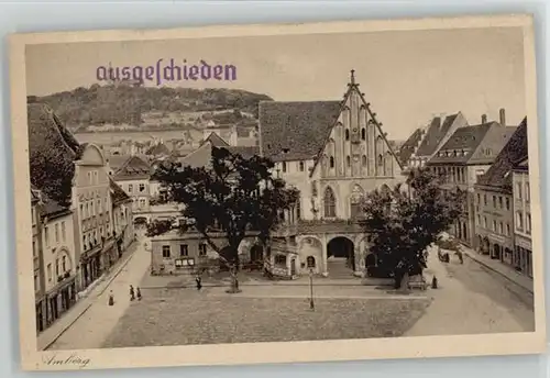 Amberg Oberpfalz Amberg Marktplatz ungelaufen ca. 1920 / Amberg /Amberg Stadtkreis