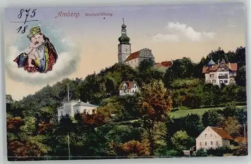 Amberg Oberpfalz Amberg Mariahilfberg ungelaufen ca. 1910 / Amberg /Amberg Stadtkreis