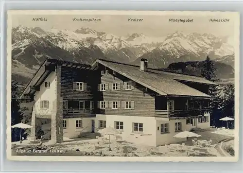 Sonthofen Oberallgaeu Allgaeuer Berghof x