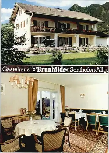 Sonthofen Oberallgaeu Gaestehaus Brunhilde *