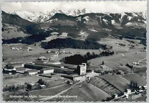 Sonthofen Oberallgaeu Fliegeraufnahme Generaloberst-Beck-Kaserne *