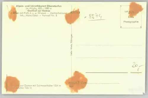 Oberstaufen Gasthof Zur Gemse *