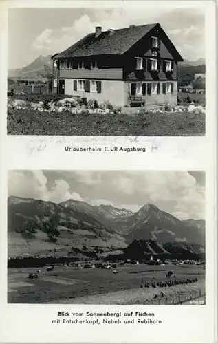 Oberstdorf [Stempelabschlag] Urlauberheim JR Augsburg x