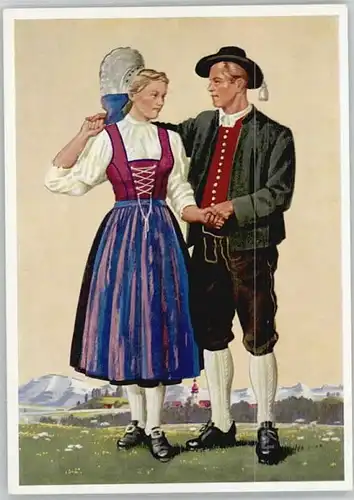 Scheidegg Allgaeu Tracht *