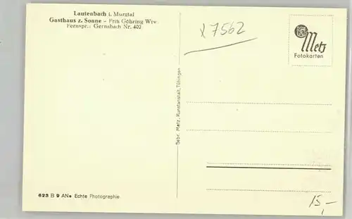 Gernsbach Lautenbach Teufelsmuehle  *