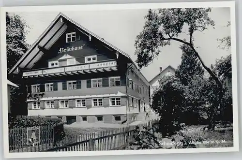 Scheidegg Allgaeu Gasthaus Pension Braeuhaus *