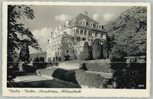Baden-Baden Baden-Baden Sanatorium Hoehenblick x / Baden-Baden /Baden-Baden Stadtkreis