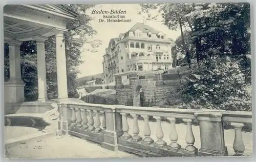 Baden-Baden Baden-Baden Sanatorium Dr. Heinsheimer x / Baden-Baden /Baden-Baden Stadtkreis