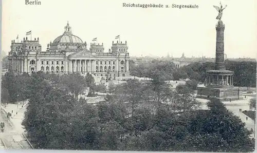 Berlin Berlin Reichstagsgebaeude Siegessaeule * / Berlin /Berlin Stadtkreis