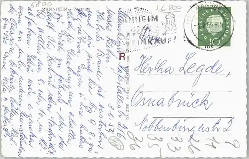 Mannheim Mannheim Postamt x / Mannheim /Mannheim Stadtkreis