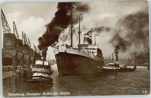Hamburg Hamburg Dampfer Ballin Hafen * / Hamburg /Hamburg Stadtkreis