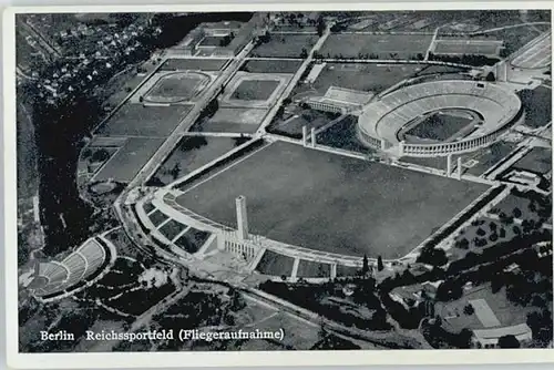 Berlin Berlin Fliegeraufnahme Reichssportfeld Olympia Stadion * / Berlin /Berlin Stadtkreis