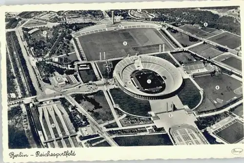 Berlin Berlin Fliegeraufnahme Reichssportfeld Olympia Stadion * / Berlin /Berlin Stadtkreis