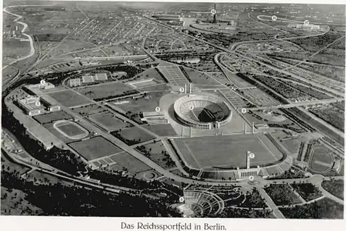 Berlin Berlin Fliegeraufnahme Reichssportfeld Olympia Stadion * / Berlin /Berlin Stadtkreis