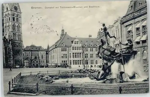 Bremen Bremen Domshof Teichmann Brunnen x / Bremen /Bremen Stadtkreis