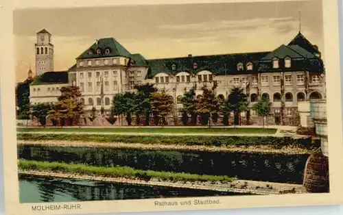 Muelheim Ruhr Muelheim Ruhr Rathaus Stadtbad * / Muelheim an der Ruhr /Muelheim Ruhr Stadtkreis