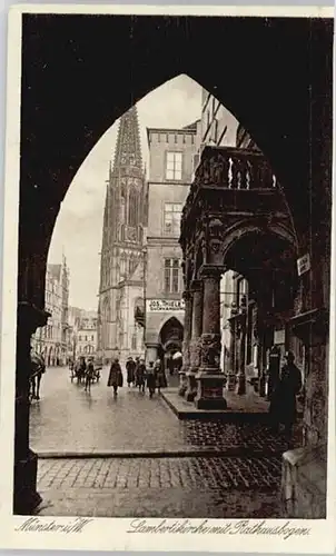 Muenster Westfalen Muenster Westfalen Lambertikirche Rathausbogen x / Muenster /Muenster Stadtkreis