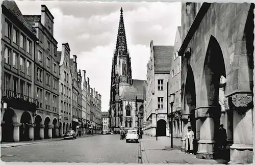 Muenster Westfalen Muenster Westfalen Prinzipalmarkt Lamberti Kirche  * / Muenster /Muenster Stadtkreis