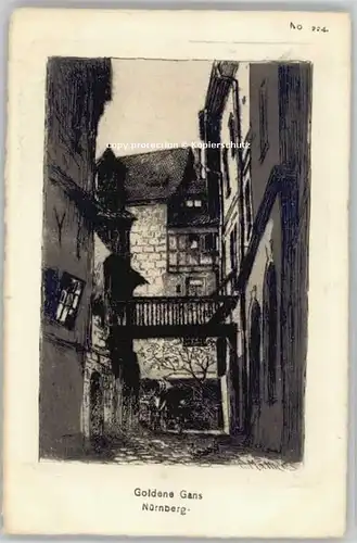 Nuernberg Goldene Gans * 1900