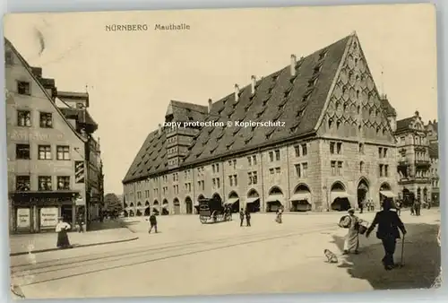 Nuernberg Mauthalle Feldpost x 1914