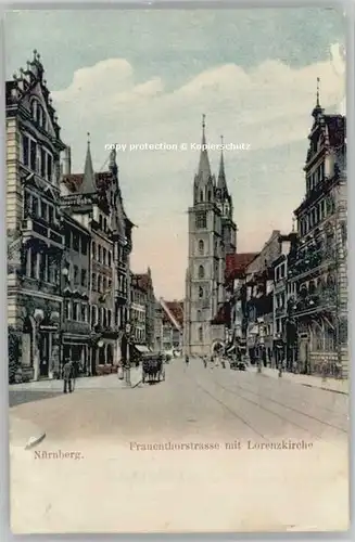 Nuernberg Frauentorstrasse Lorenzkirche x 1908