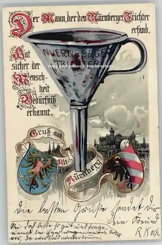 Nuernberg Nuernberger Trichter x 1904