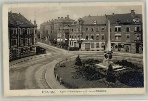 Erlangen Kaiser Wilhelmsplatz Universitaetsstrasse x 1914