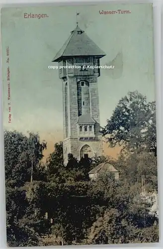 Erlangen Wasserturm x 1906