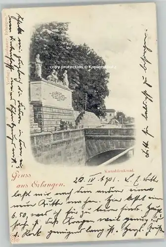Erlangen Kanaldenkmal x 1901