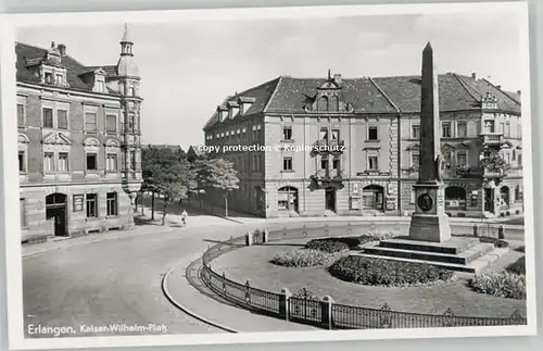 Erlangen Erlangen Kaiser Wilhelm Platz ungelaufen ca. 1955 / Erlangen /Erlangen Stadtkreis