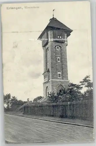 Erlangen Erlangen Wasserturm ungelaufen ca. 1910 / Erlangen /Erlangen Stadtkreis