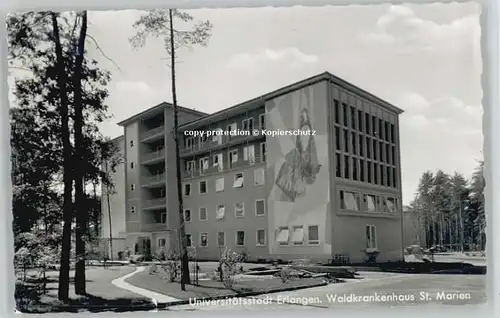 Erlangen Wald Krankenhaus  x 1961