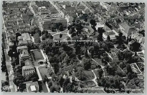 Erlangen Erlangen Fliegeraufnahme  ungelaufen ca. 1955 / Erlangen /Erlangen Stadtkreis