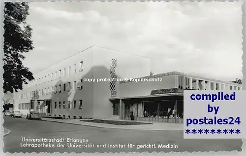 Erlangen Erlangen Lehrapotheke ungelaufen ca. 1955 / Erlangen /Erlangen Stadtkreis