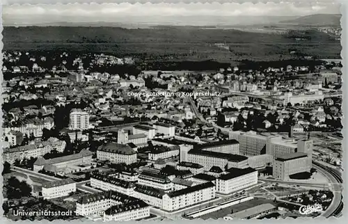 Erlangen Erlangen Fliegeraufnahme ungelaufen ca. 1955 / Erlangen /Erlangen Stadtkreis