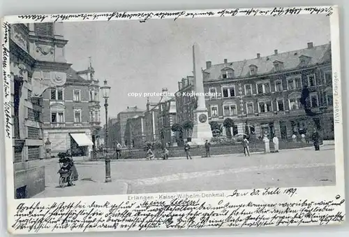 Erlangen Kaiser Wilhelm Denkmal  x 1899