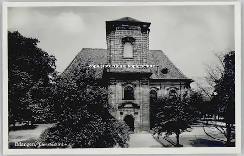 Erlangen Erlangen Christus Kirche  ungelaufen ca. 1955 / Erlangen /Erlangen Stadtkreis