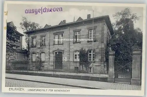 Erlangen Erlangen Bienenzucht Anstalt ungelaufen ca. 1920 / Erlangen /Erlangen Stadtkreis