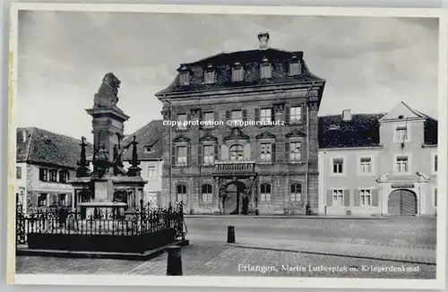 Erlangen Erlangen Martin Lutherplatz ungelaufen ca. 1955 / Erlangen /Erlangen Stadtkreis