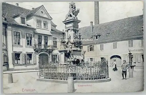 Erlangen Feldpost x 1914