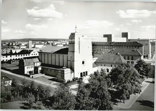 Erlangen Erlangen St. Bonifatius Kirche  ungelaufen ca. 1965 / Erlangen /Erlangen Stadtkreis