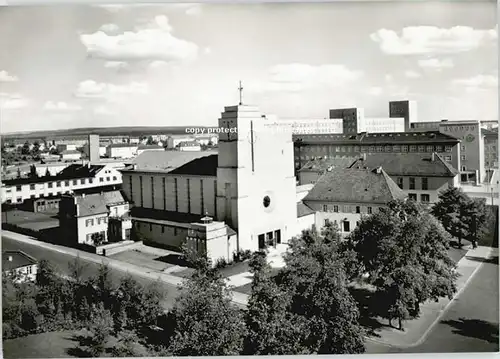 Erlangen Erlangen St. Bonifatius Kirche  ungelaufen ca. 1965 / Erlangen /Erlangen Stadtkreis