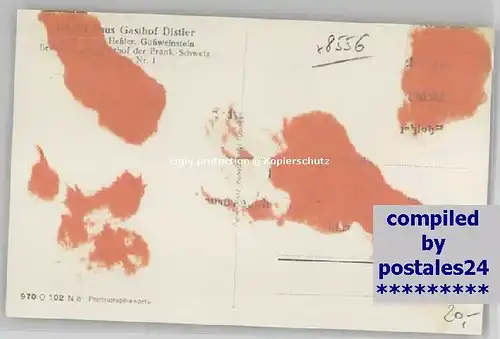 Goessweinstein Scheffelhaus Gasthof Distler * 1955